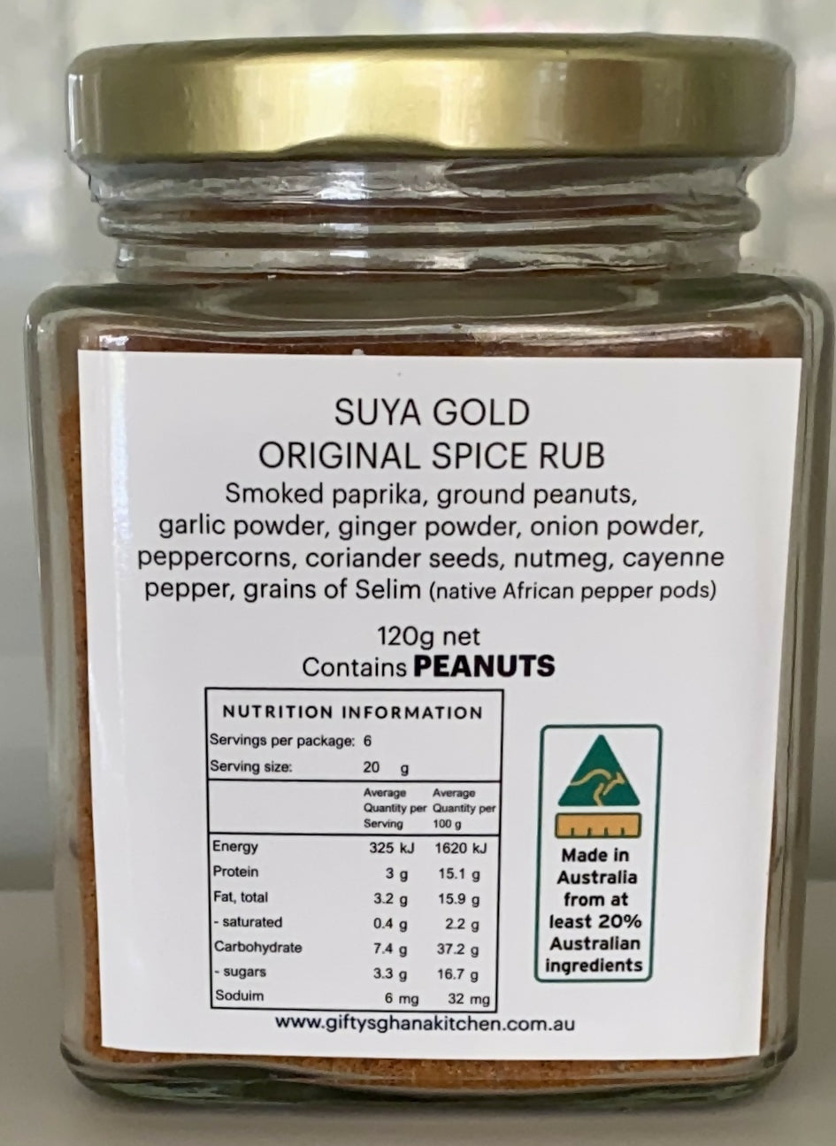 "SUYA GOLD" ORIGINAL SPICE RUB - West African Spice Blend