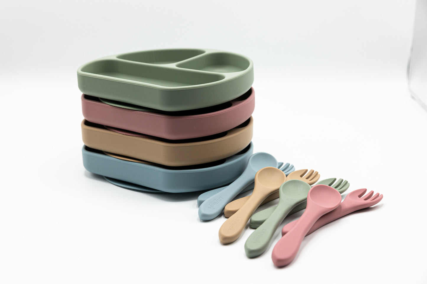 Divider Plate + Cutlery with Suction Base